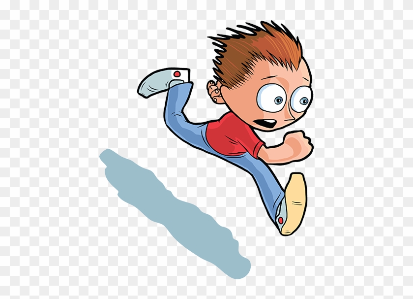 Across The River By Patrick Adams, Creative Short Story - Cartoon Boy Running Png #294668