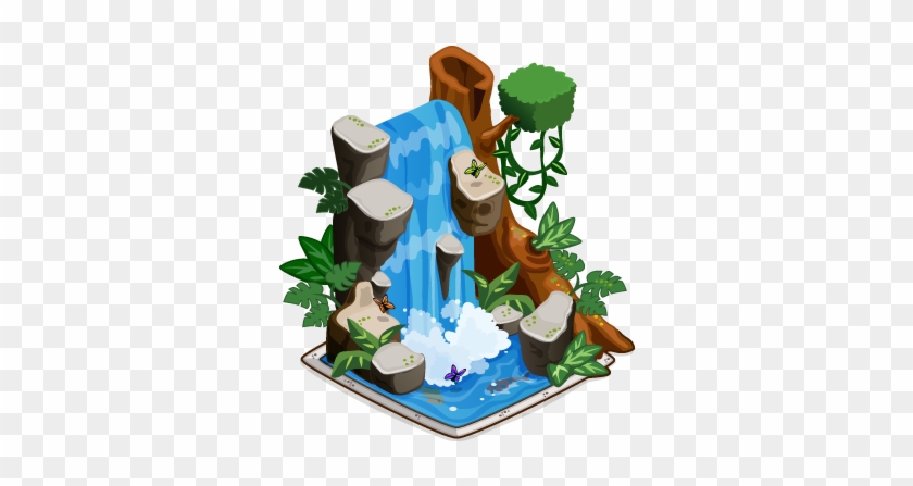 Paradise Waterfall - Waterfall Clipart Png #294753
