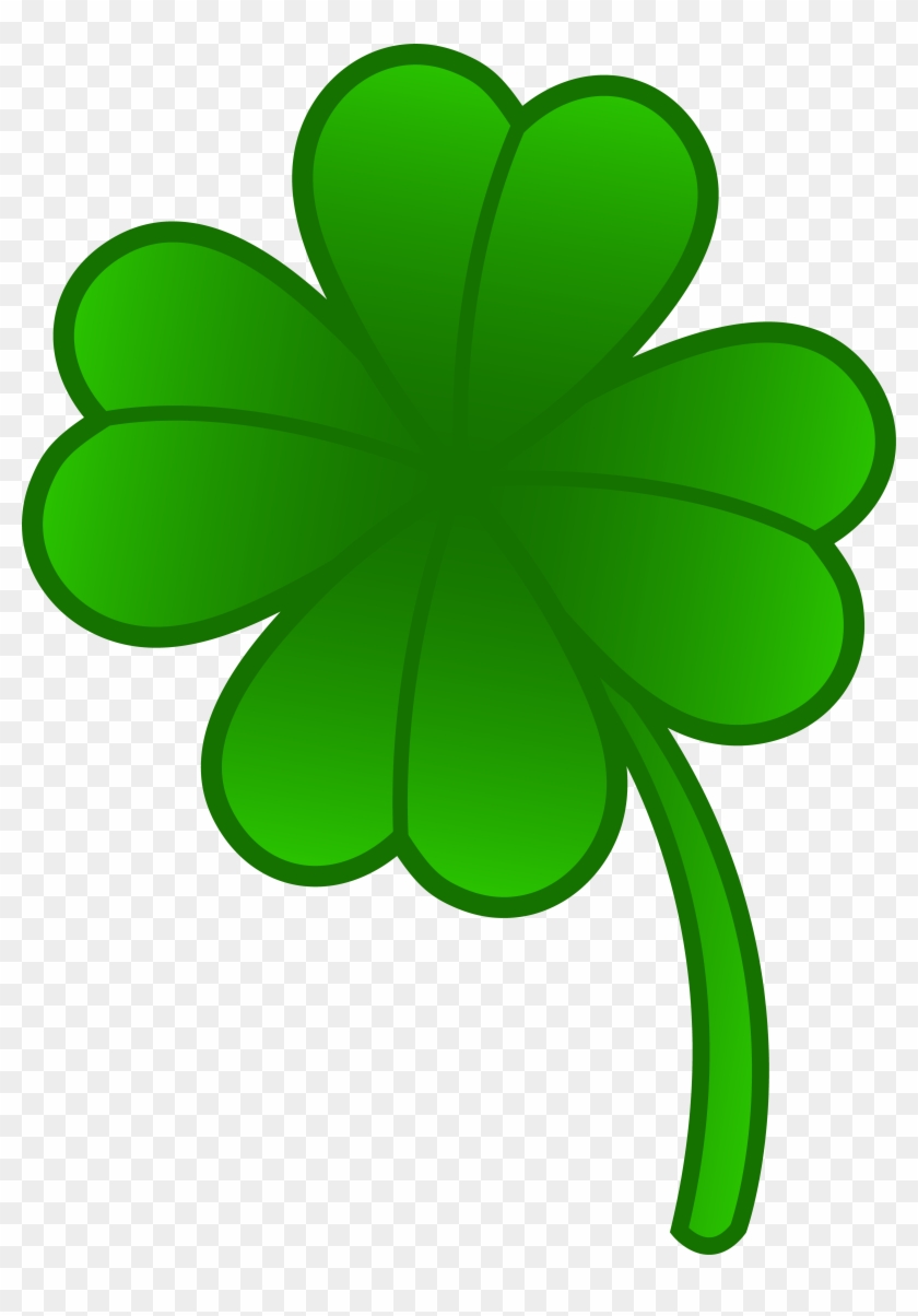 Excellent 4 Leaf Clover Picture Green Four Free Clip - St Patrick's Day Potluck #294761