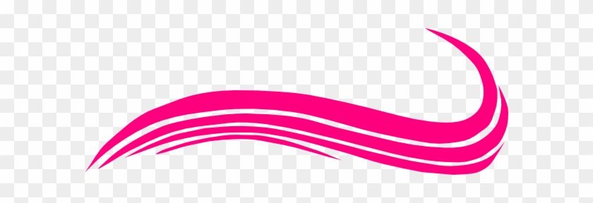 Swoosh Hot Pink Clip Art - Pink Swoosh Png #294919