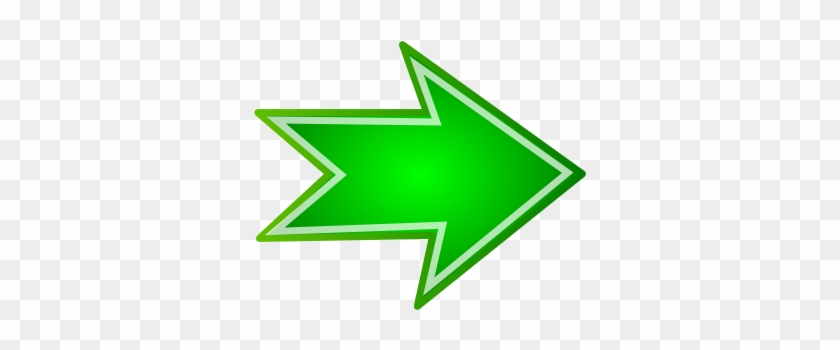 Green Arrow Free Vector Graphic On Pixabay - Right Arrow Green Png #294930