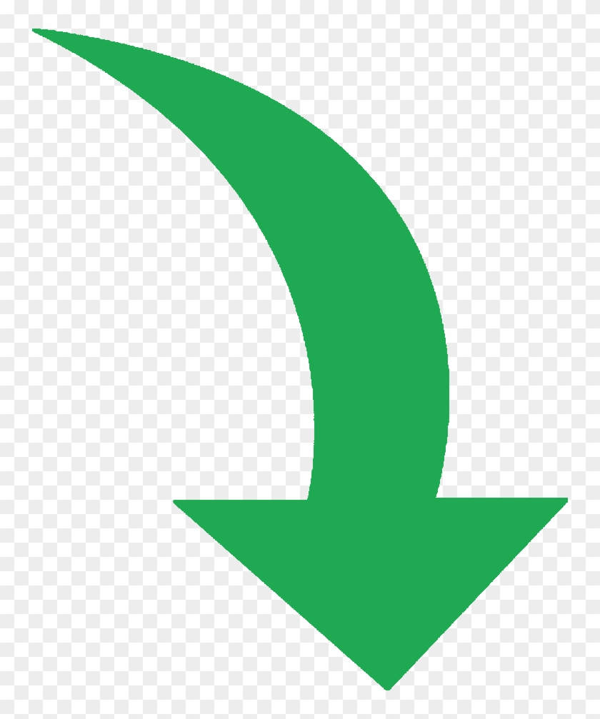 Contractor Tools Green Curved Arrow - Green Curved Arrow Png #294938