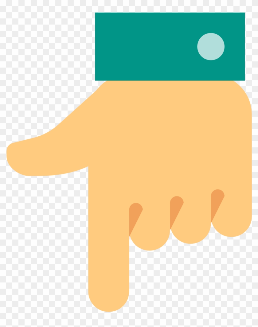 Unique Clipart Hand Down - Down Hand Icon Png #294982