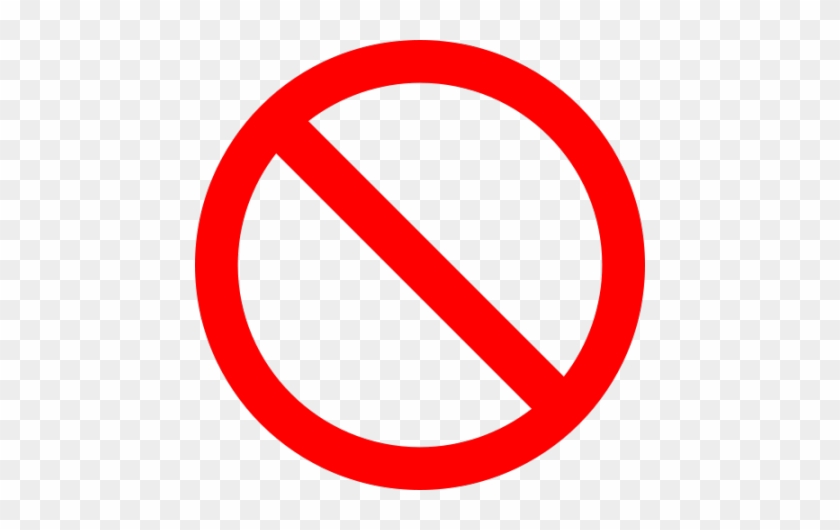 Unique Not Allowed Sign Clip Art Restrictions Clipart - Circle With A Slash Through #294998