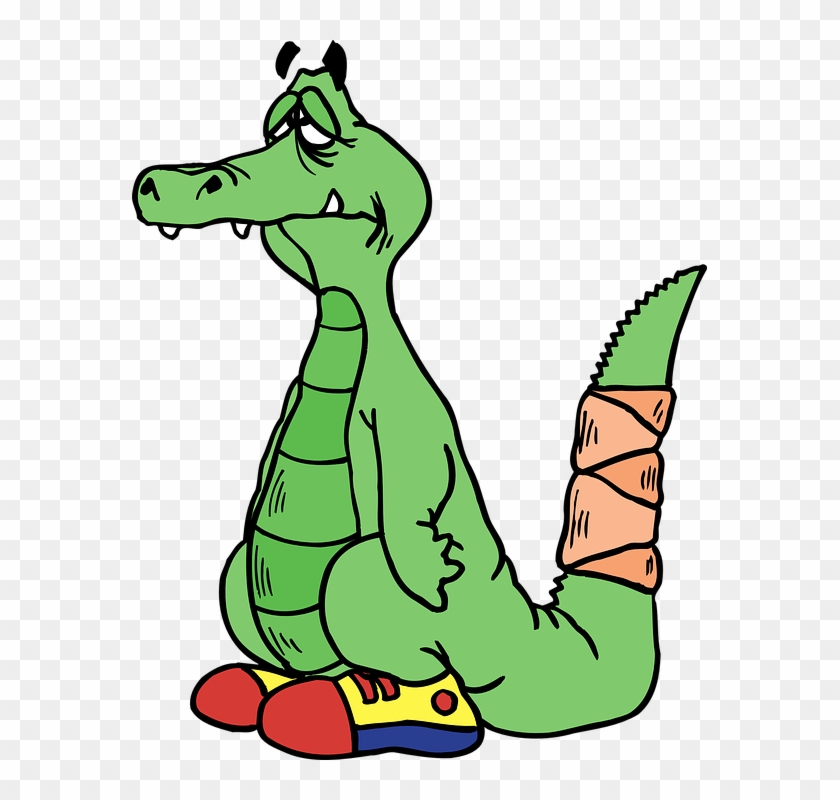 Alligator Clipart Comic - Sad Alligator Clipart #295144