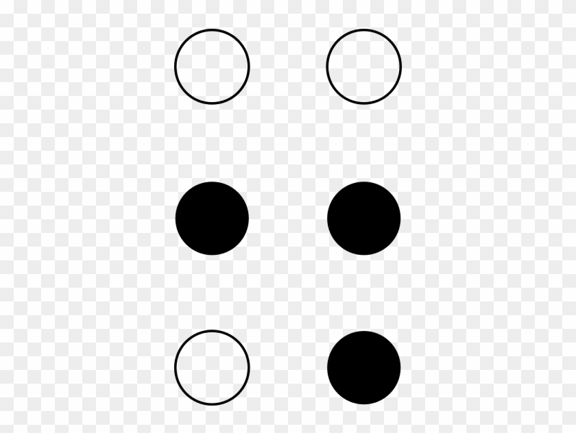File - Braille Period - Svg - Wikimedia Commons - Full Stop In Braille #295236
