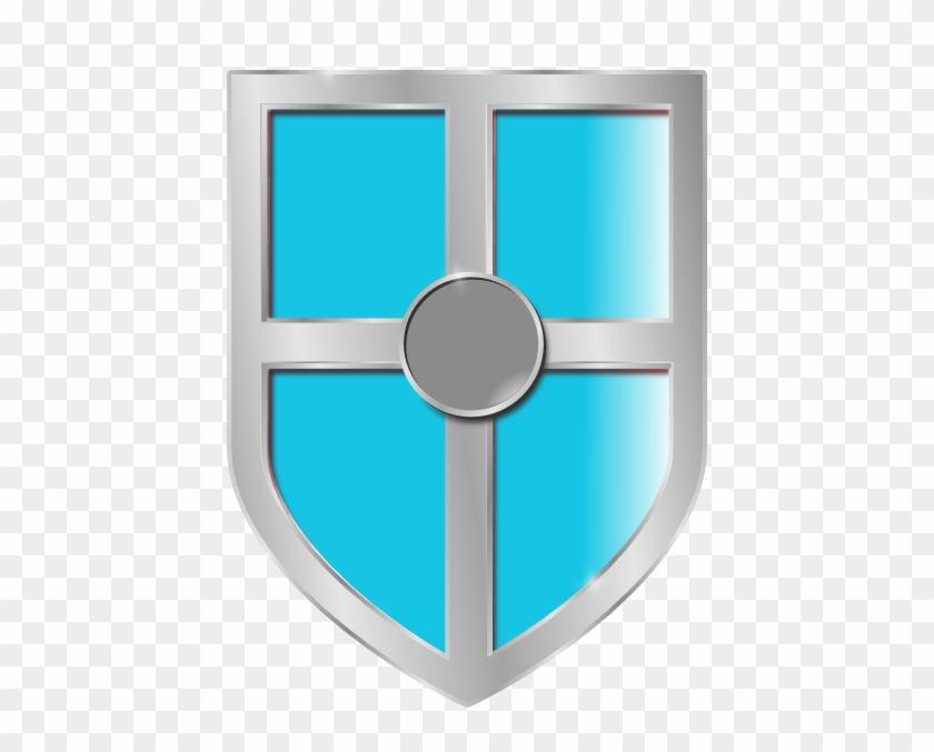 Turquoise Shield Clip Art - Gold Shield #295261