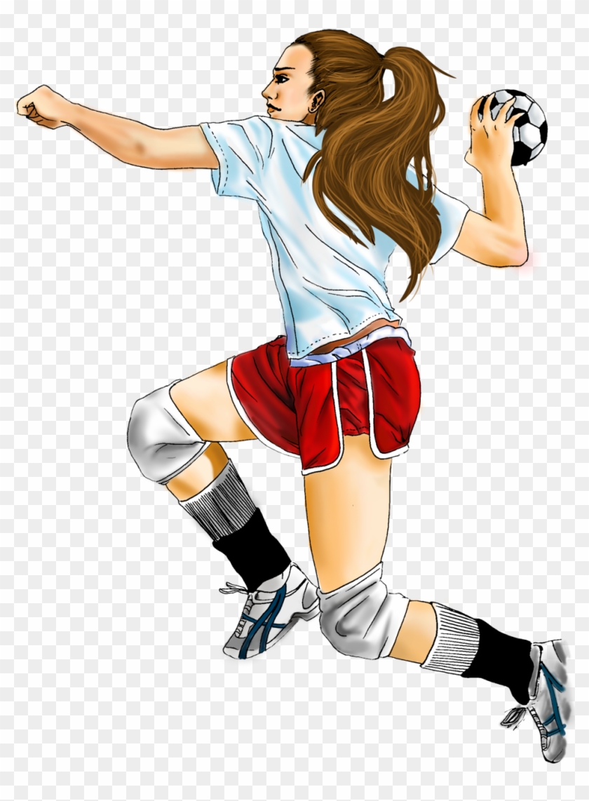 Handball Girl By Niina8d On Deviantart - Handball Png #295305