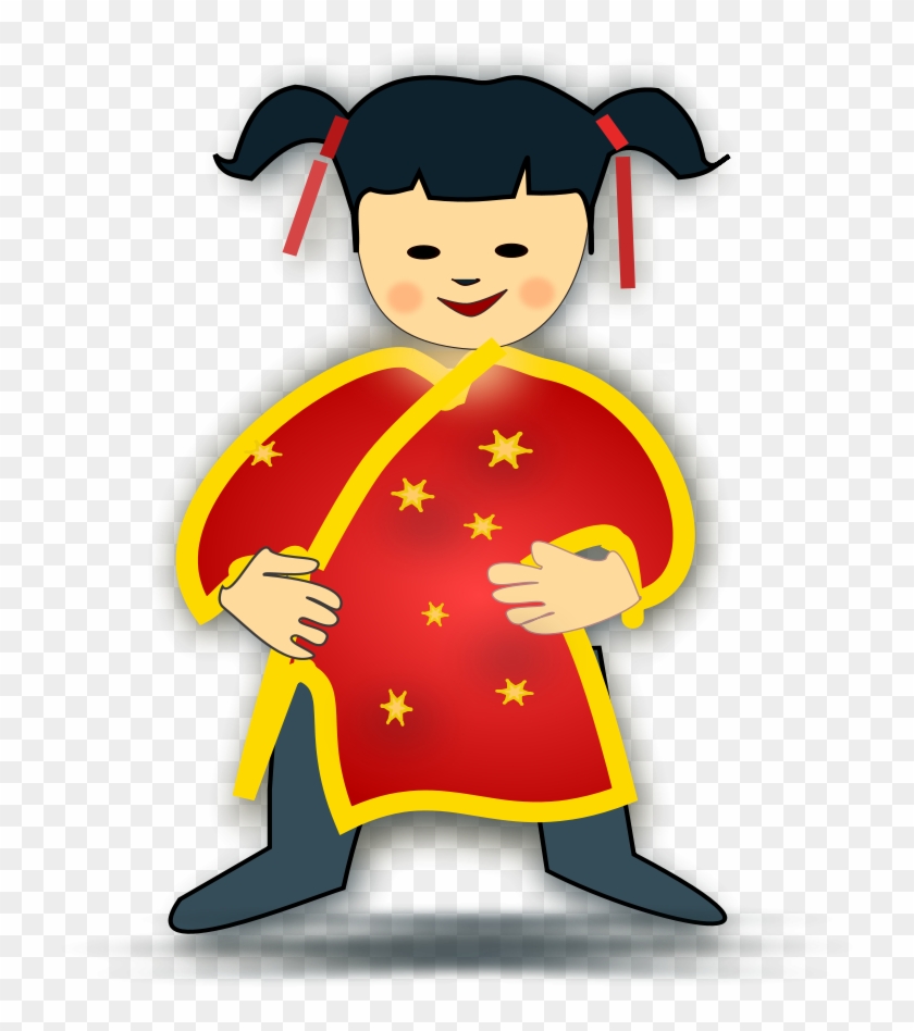 Chinese Girl Icon Free Vector - Chinese Girl Clipart #295344