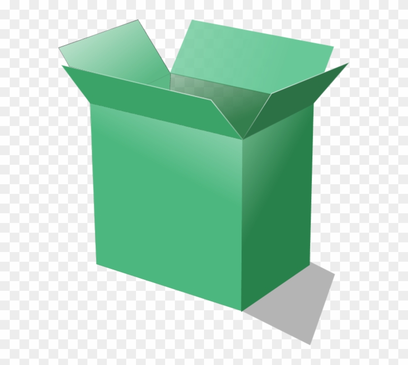 Cardboard Box Open Cardboard Vector Clip Art - Large Colored Cardboard Boxes #295375
