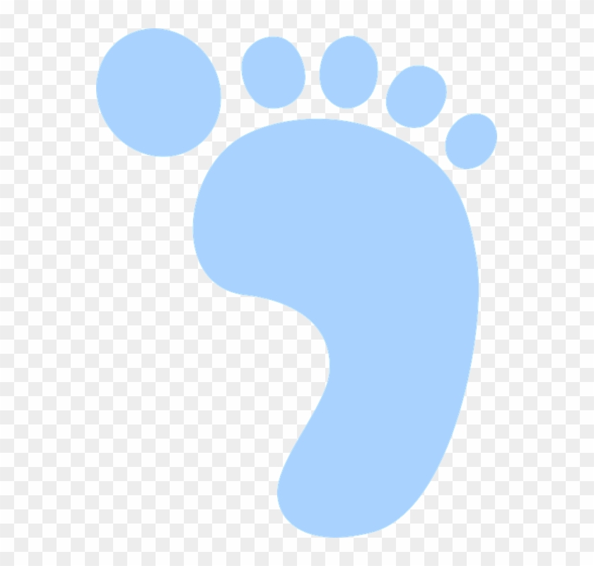 Footprint Clipart Barefoot - Pezinho De Bebe Png #295427