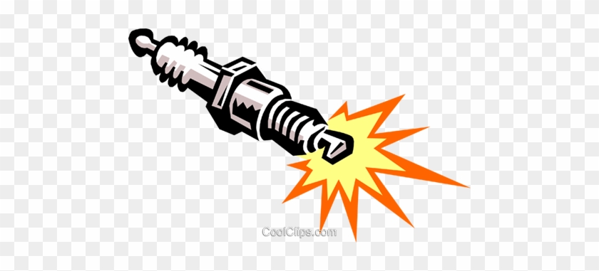 Spark Plug Royalty Free Vector Clip Art Illustration - Spark Clipart #295426