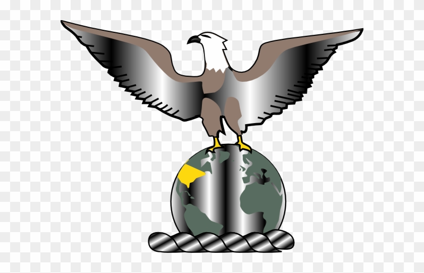 Eagle Over Globe Clip Art - Eagle With Globe Logo #295490