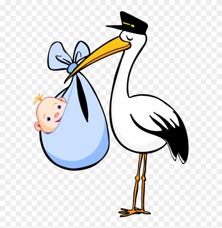 Free Clip Art For Birth Announcements - Stork Clipart Boy #295526