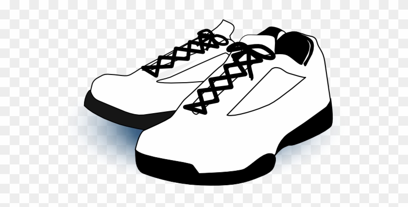 Black Shoes Clipart - Shoes Black And White #295551