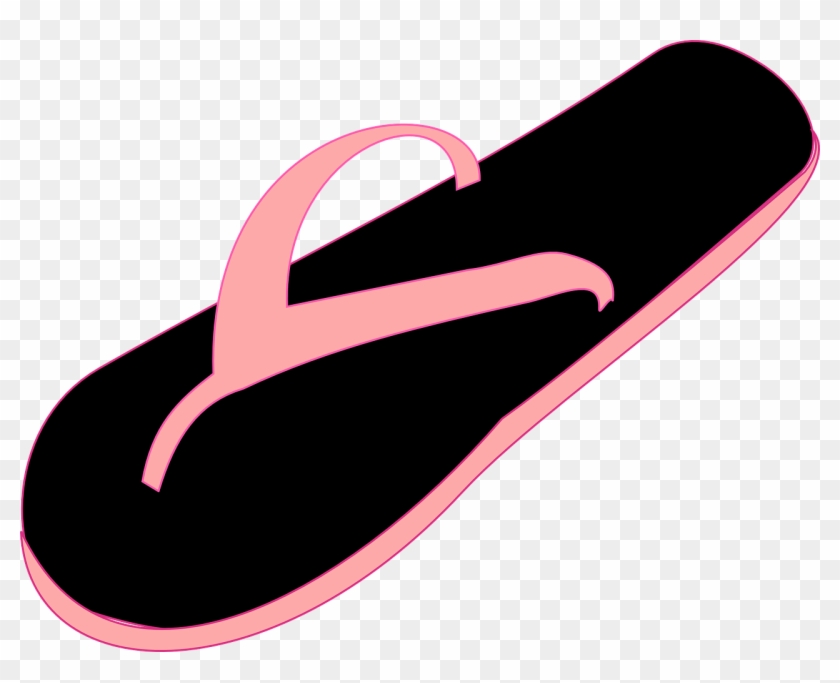 Dance Shoes Cliparts 12, Buy Clip Art - One Flip Flop Clip Art #295559