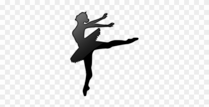 Black Ballerina Clipart - Ballet Dancer #295563