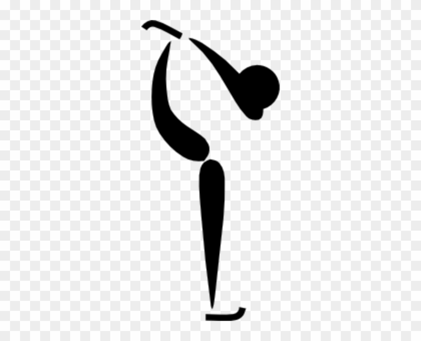 Dance Shoe Clipart Black And White Download - Olympic Figure Skating Symbol #295568