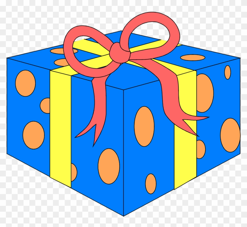 Blue Birthday Present Clip Art - Opening Birthday Present Gif #295583