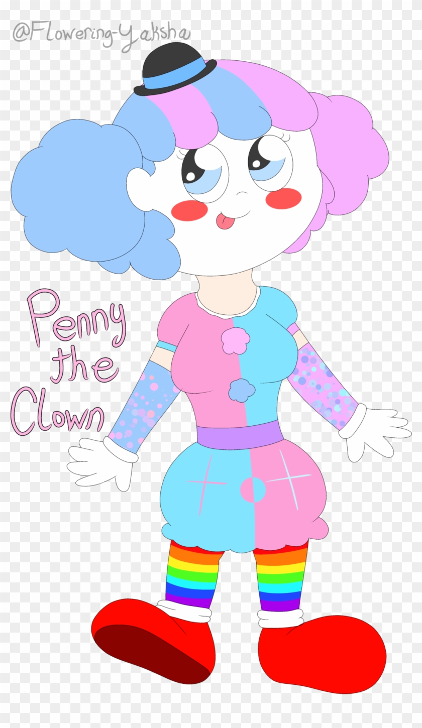 Clown Oc Original Character Penny Penny The Clown Cute - Yaksha #295612