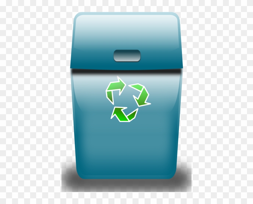 Blue Trash Bin Clip Art #295669