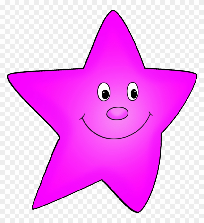 Pink Flying Star Drawing - Pink Star Drawing #295674