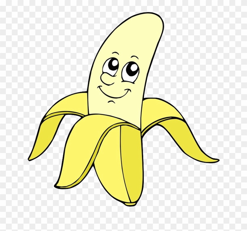 Banane - Cartoon Fruits And Vegetables #295813