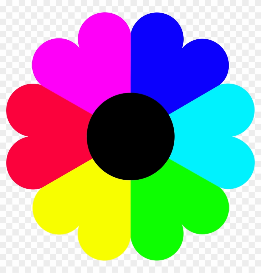 Flower 7 Colors - Flower Clipart Design #295837