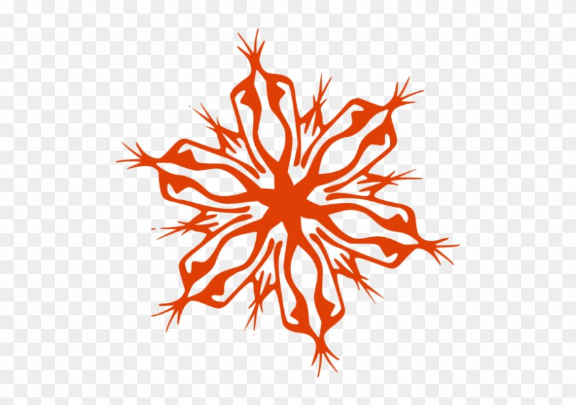 Soylent Red Snowflake 4 Icon - Stencil #295864