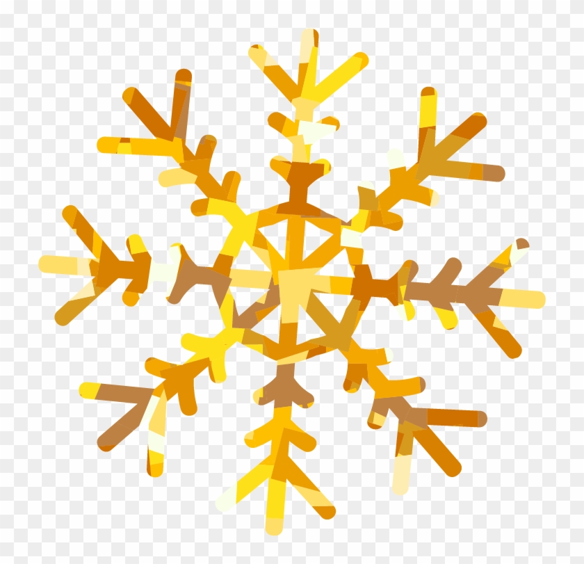 Gold Transparent Snowflake Png #295940