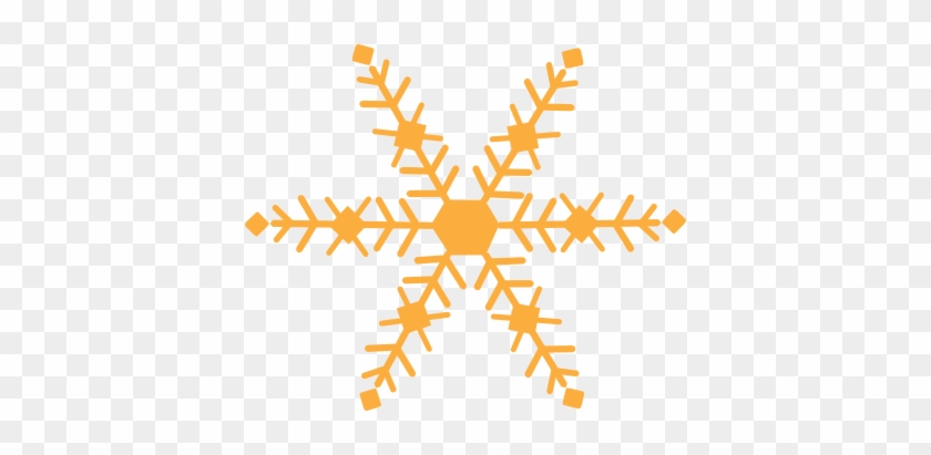 Orange Clipart Snowflake - Snowflake Dark Throw Blanket #295942