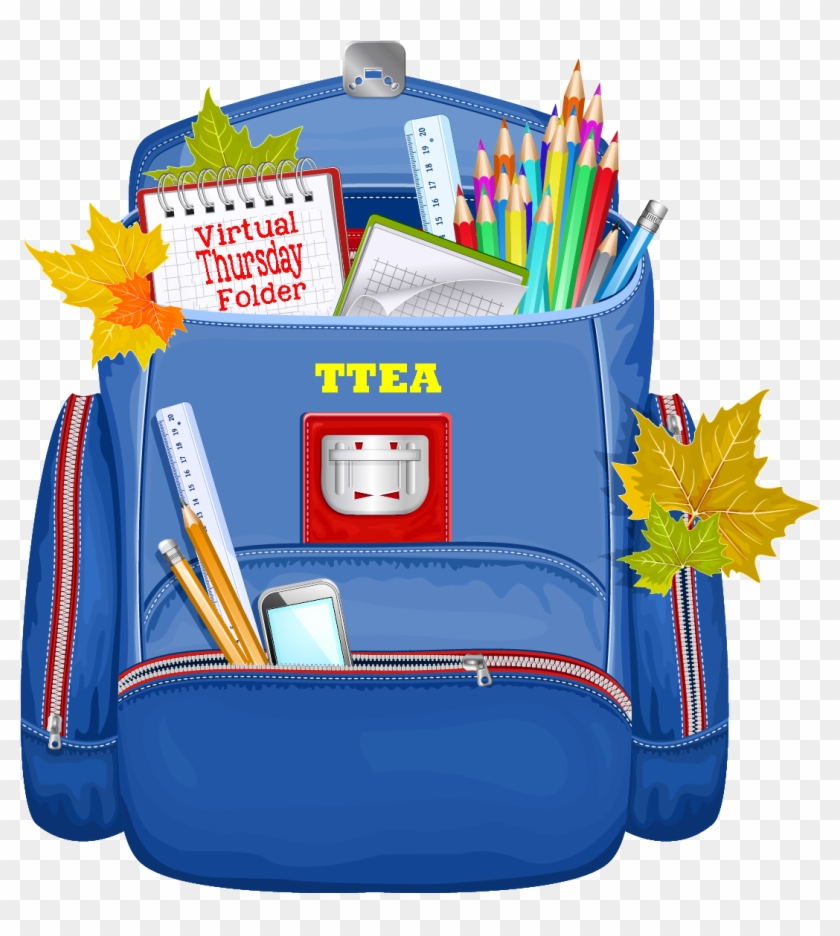 Virtual Thursday Folder - Rentrée Scolaire Clipart #296022