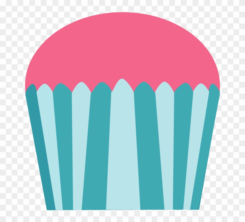 Pink Turquoise Cupcake - Pink Cup Cake Cliparts #296066