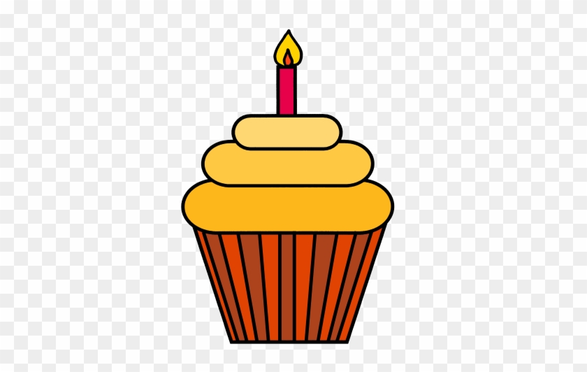 Green Cupcake Yellow Cupcake - Small Cup Cake Clip Art #296077