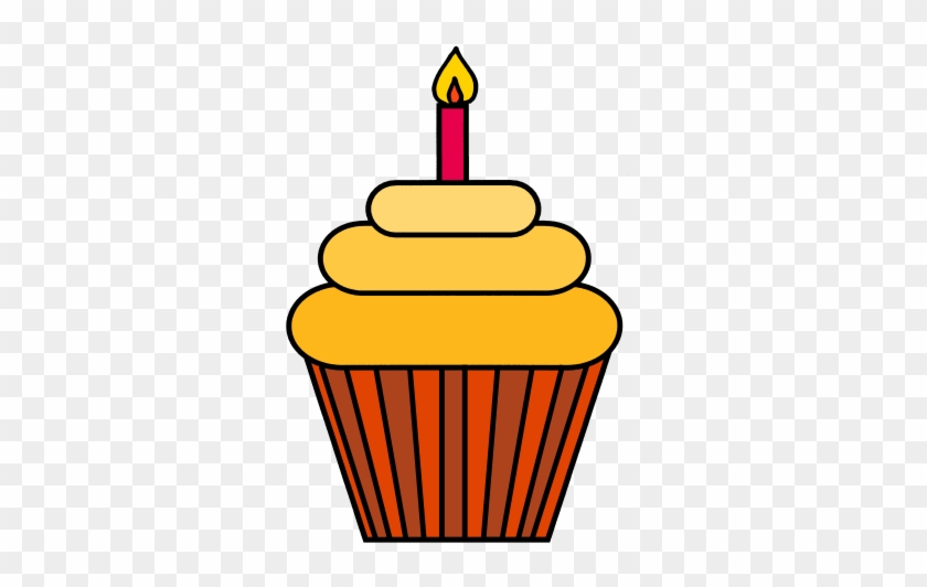 Green Cupcake Yellow Cupcake - Small Cup Cake Clip Art #296077