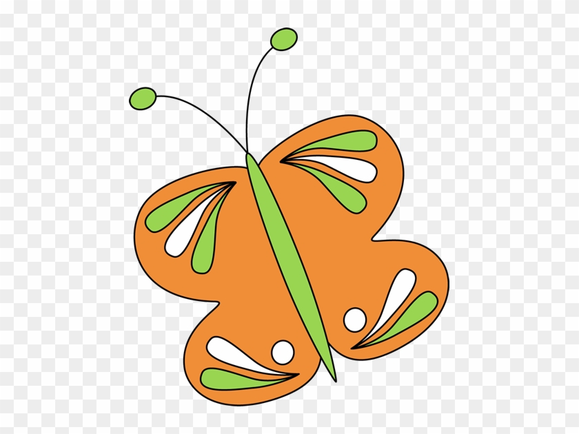 Orange Butterfly - My Cute Graphics Butterflies #296125