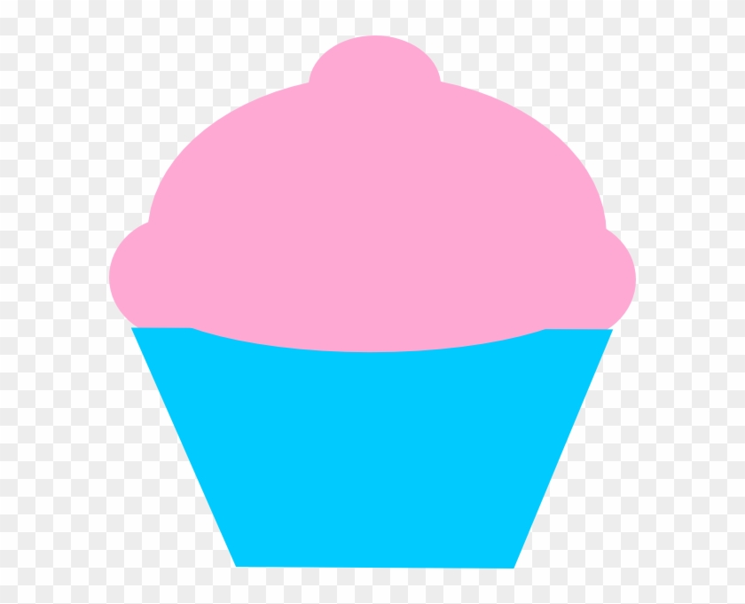 Pink Blue Cupcake Clipart #296334