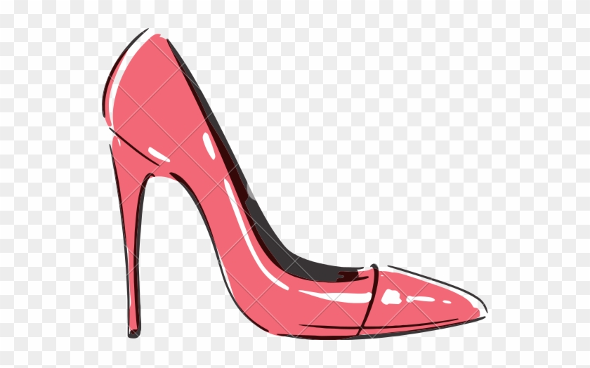 Cartoon Illustration Of High Heel Sandals PNG Images | PSD Free Download -  Pikbest