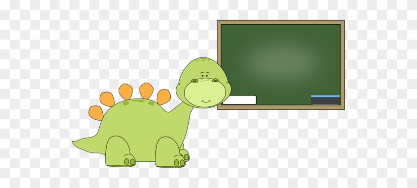 Dinosaur Chalkboard - Dinosaur School Clipart #296415