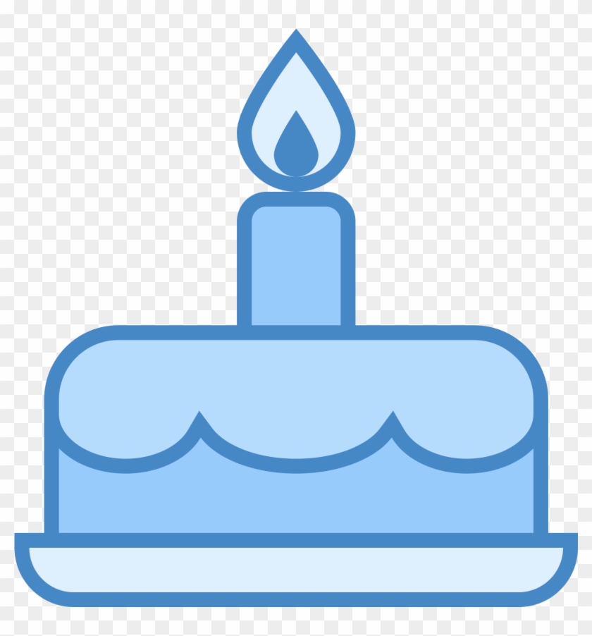 Birthday Cake Icon - Birthday Cake Icon Png Blue #296448