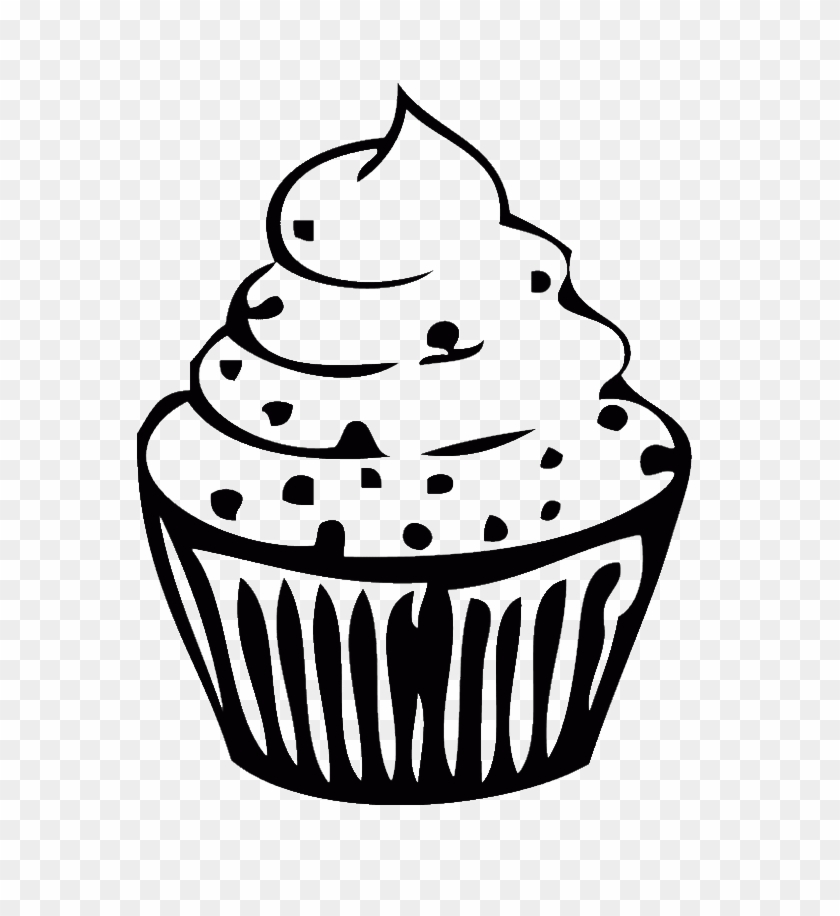Birthday Cupcake Is Small And Sweet Coloring Page - Coloring Picture Of Candy #296597