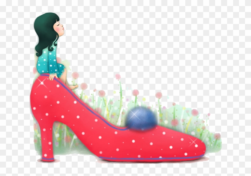 Slipper High-heeled Footwear Shoe Cartoon Illustration - Slipper High-heeled Footwear Shoe Cartoon Illustration #296675