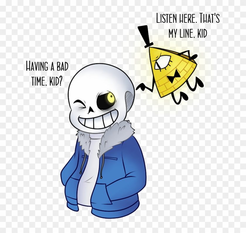 Sans And Bill By Featherletters - Undertale And Gravity Falls Crossover #296660
