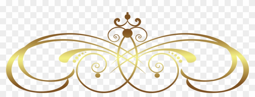 Best Of Gold Swirl Clip Art - Gold Elegant Borders Png #296668