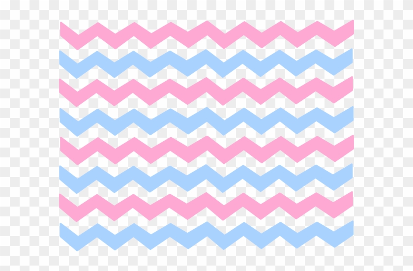 Baby Shower Cake Bunting Unique Pink Blue Chevron Clip - Clip Art #296680