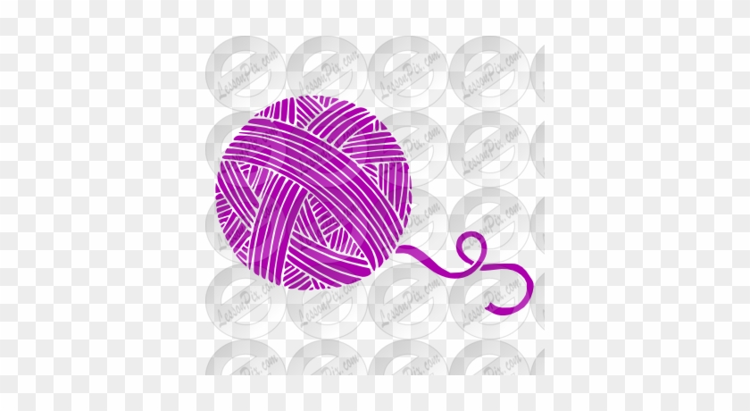 Ball Of Yarn Stencil - Drawing #296852