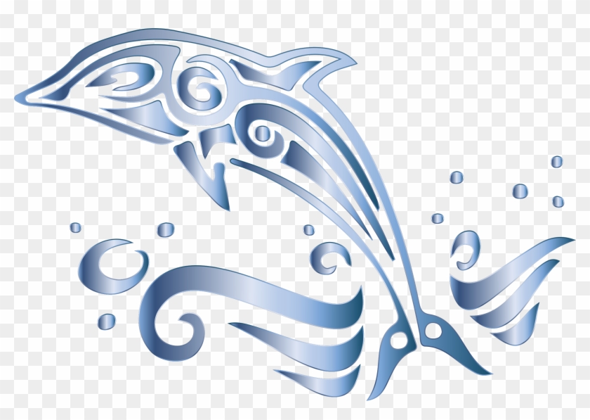 Dolphin Drawing Line Art Clip Art - Dolphin Drawing Line Art Clip Art #296980