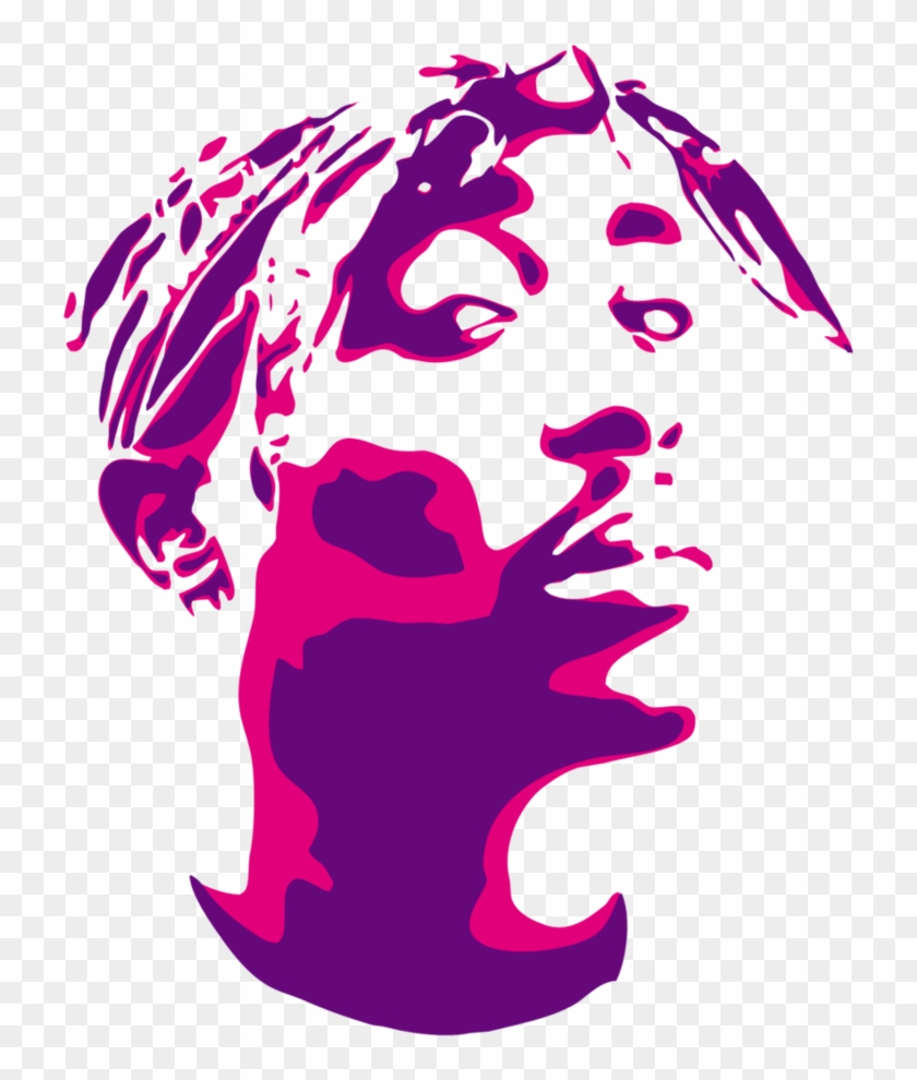 2pac Stencil Two Color By Seanjj - 2 Pac Pop Art #296990