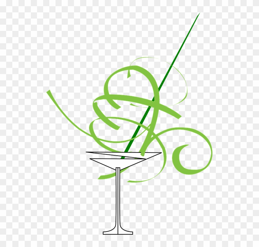 Tropical Cocktail Cliparts 22, Buy Clip Art - Cocktail Glass #296988