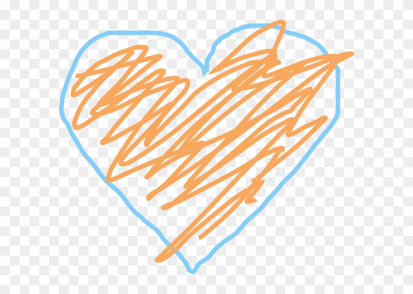 Orange And Blue Heart #297221
